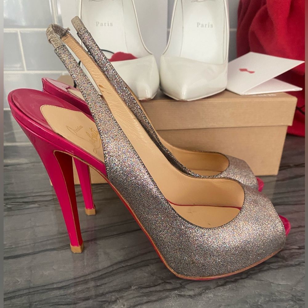 Louboutin No Prive Sling Backs 39.5